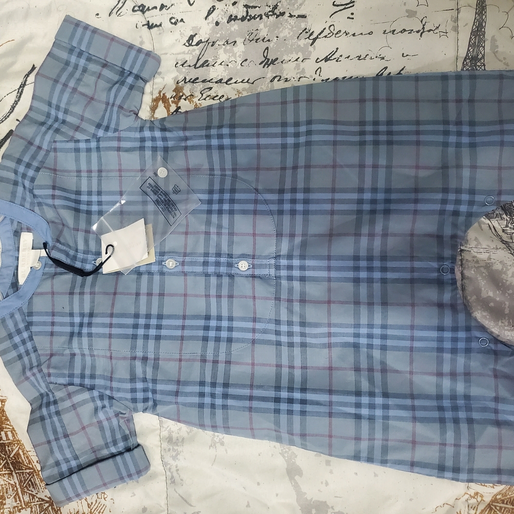 Men's Blue Plaid Shirt